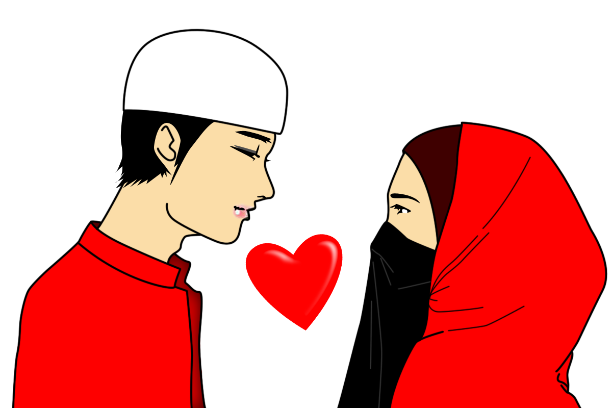 Hasil gambar untuk cinta islam kartun